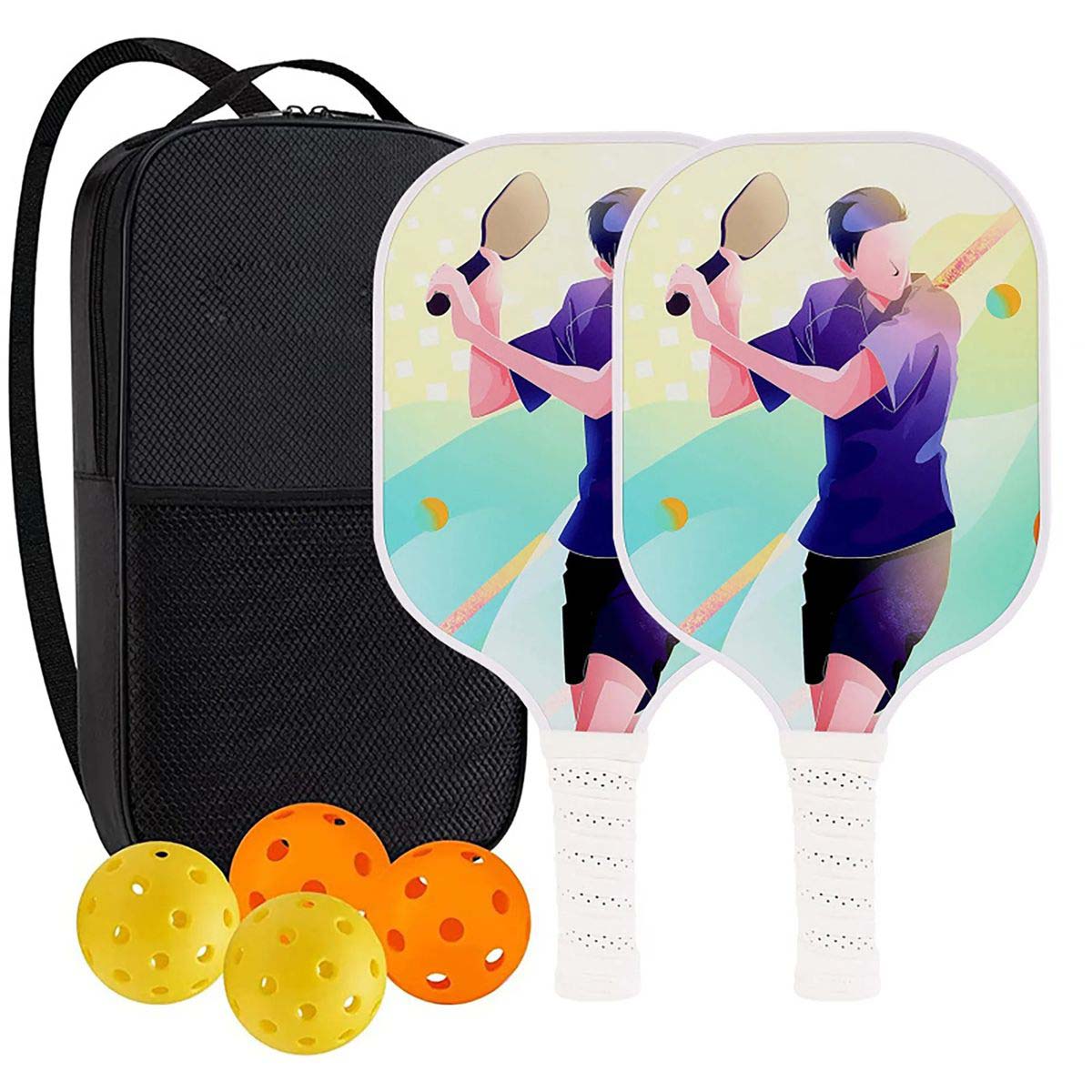 Fiberglass Pickleball Set for Training and Games 72