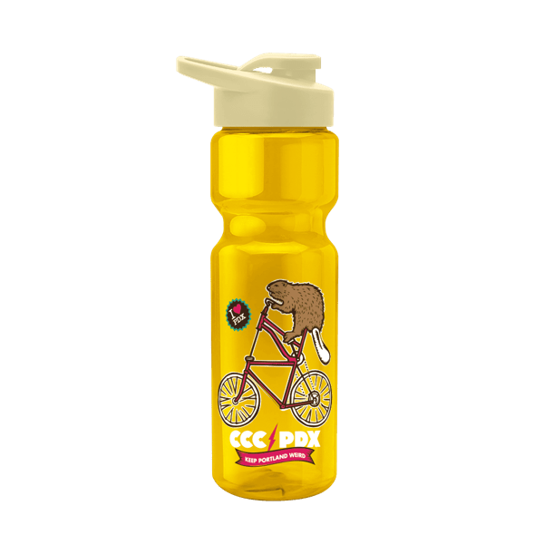 Blazer 28oz Transparent Bike Bottle w/Drink-thru Lid 1339