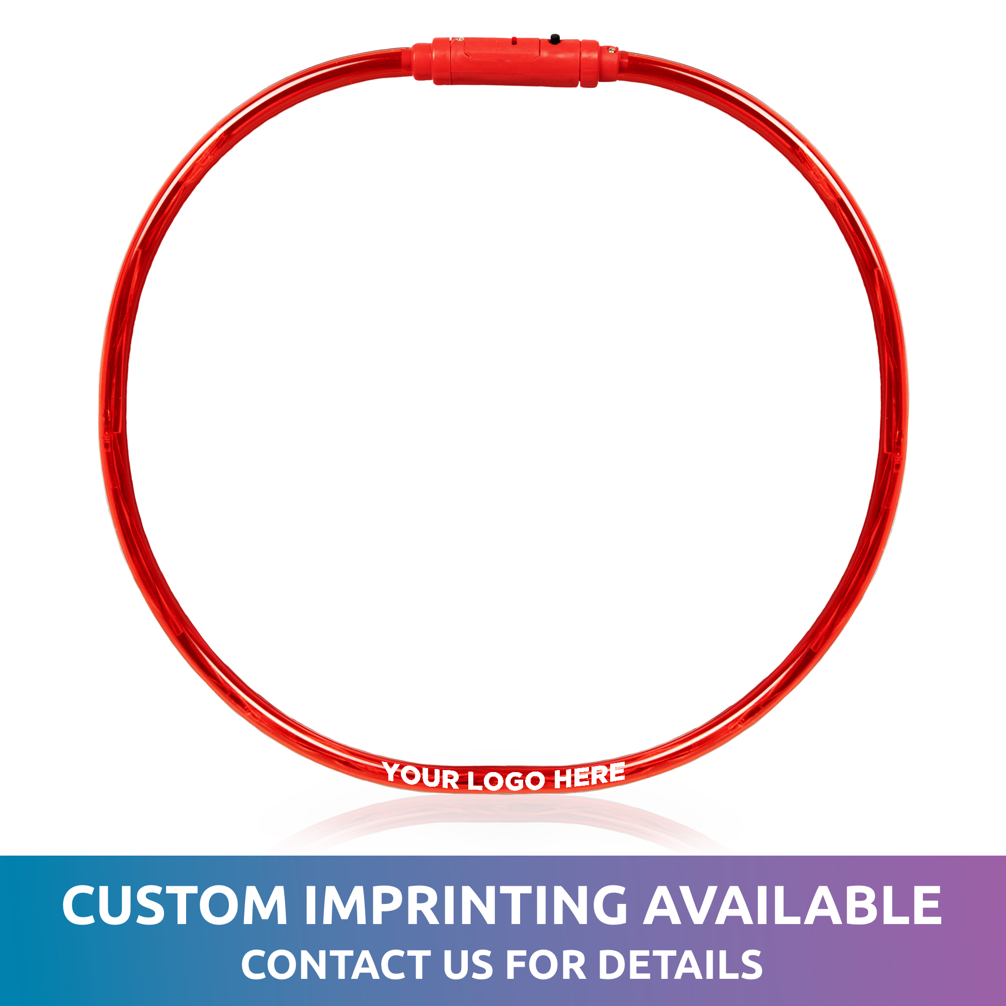 Red Neon LED Necklaces 2