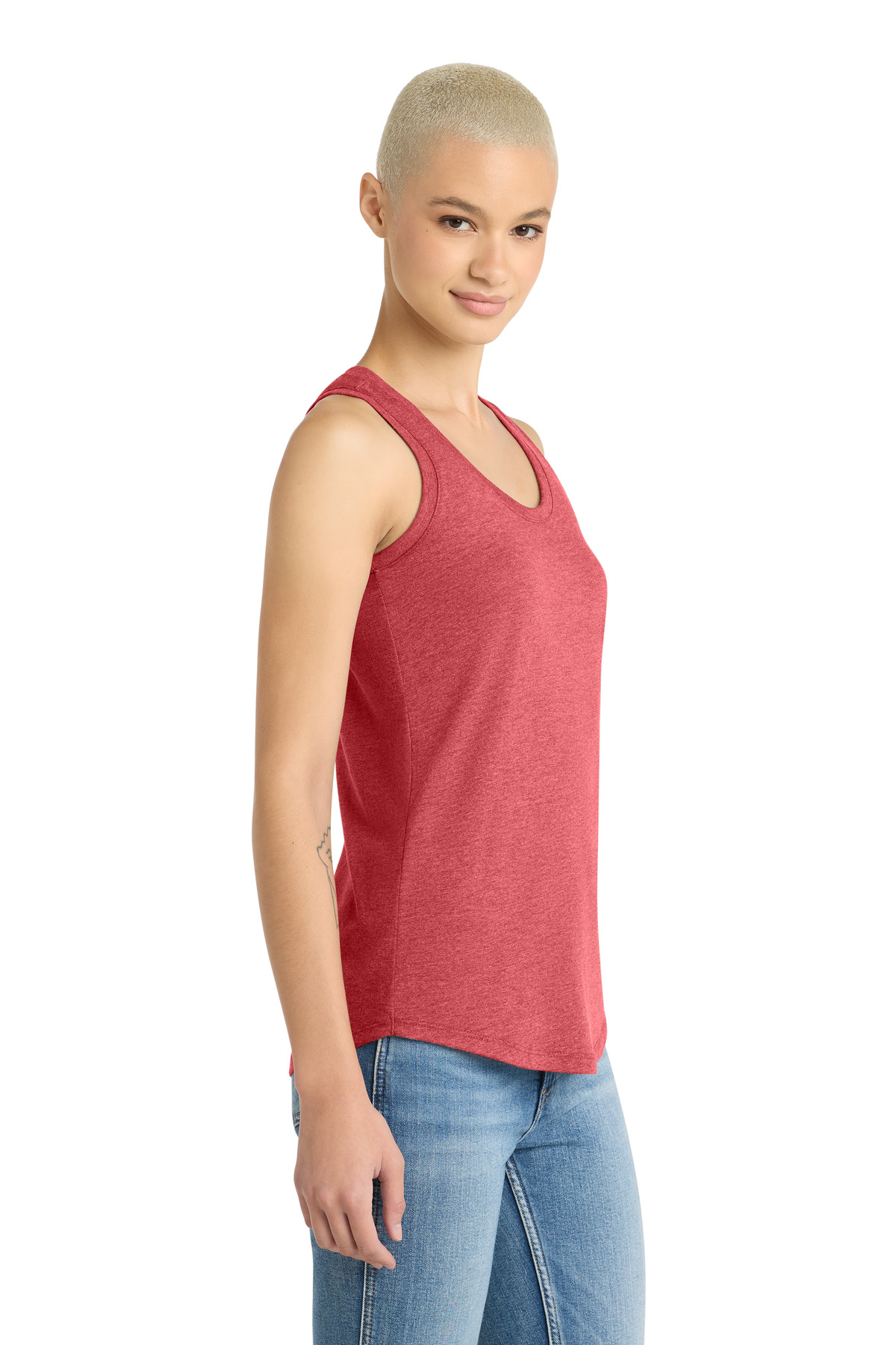 District Women's Perfect Tri Racerback Tank. DM138L 119