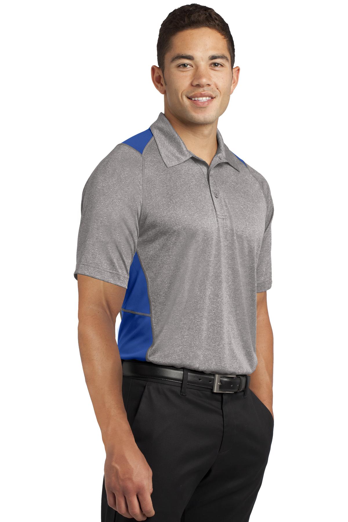 Sport-Tek® Heather Colorblock Contender Polo 34