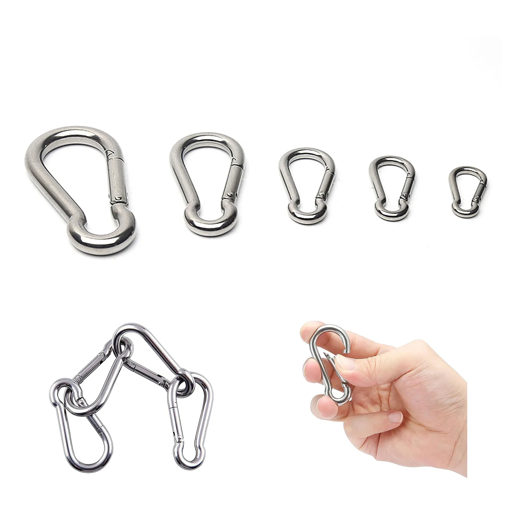 Stainless Steel Carabiner Clip 2