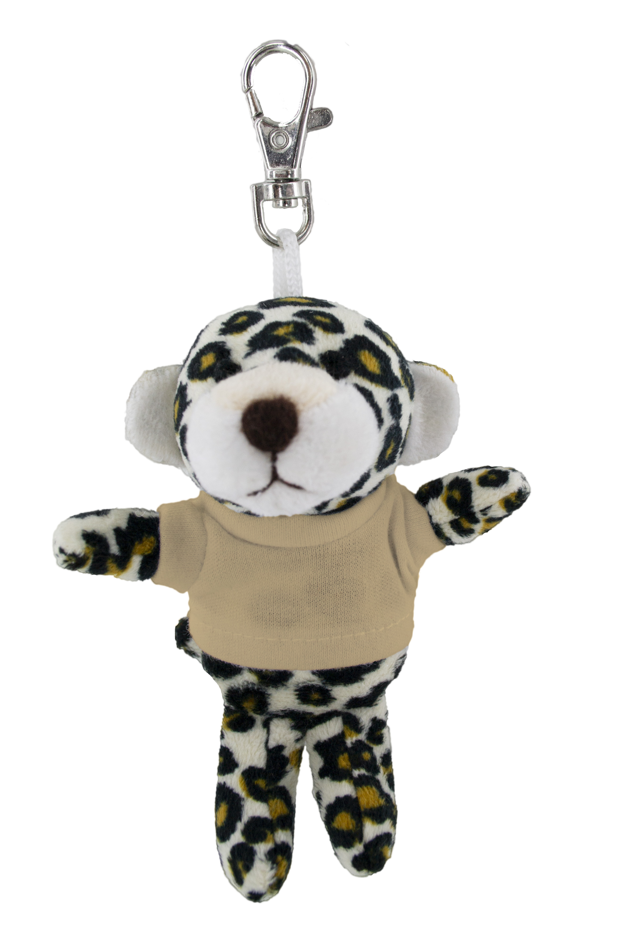 Soft Plush Leopard Keychain With Tee 17