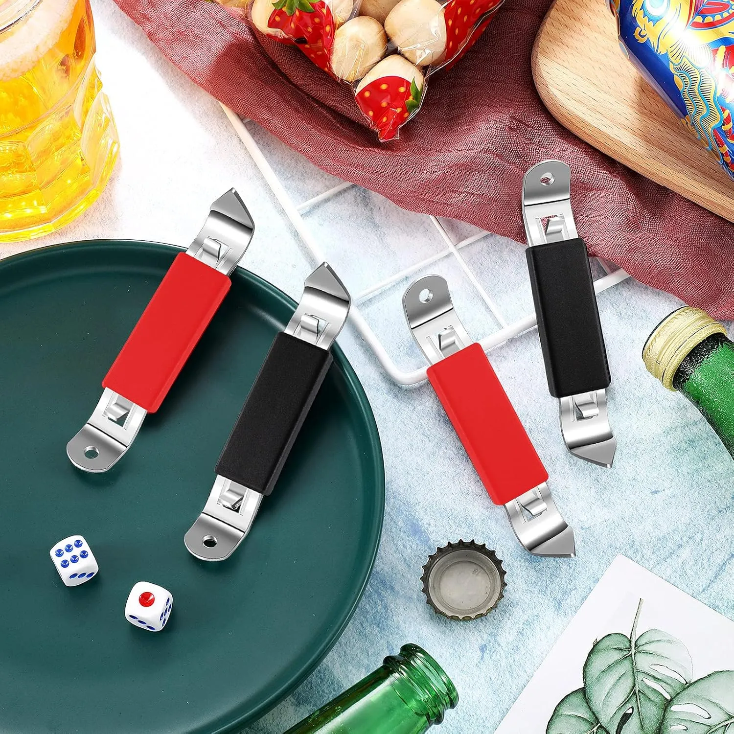 Magnetic Church Key Bottle Opener Can Tapper 8