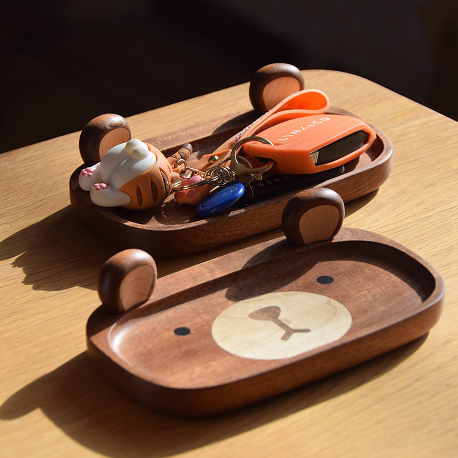 Cute Wooden Bear Shaped Tray 6