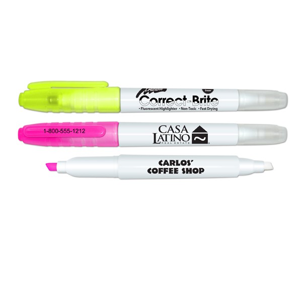 Correct Brite Double Ended Erasable Highlighter