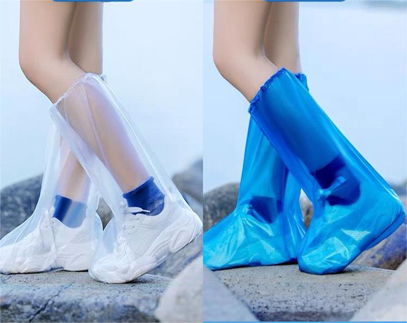 Waterproof and non-slip thick-soled shoe covers 1