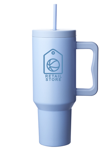 Madison 40 oz Tumbler with Handle and Straw Lid 12