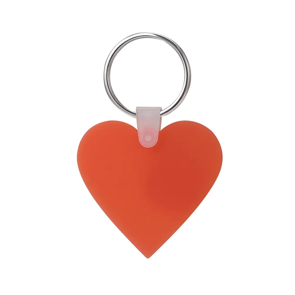 Custom Heart Shaped Silicone Key Tag 29