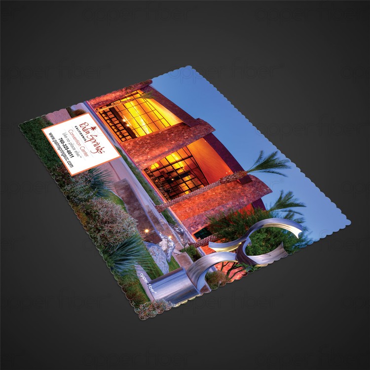 Large Ultra Opper Fiber® Microfiber Cleaning Cloth in Vinyl Pouch (7"x9") - Full-Color