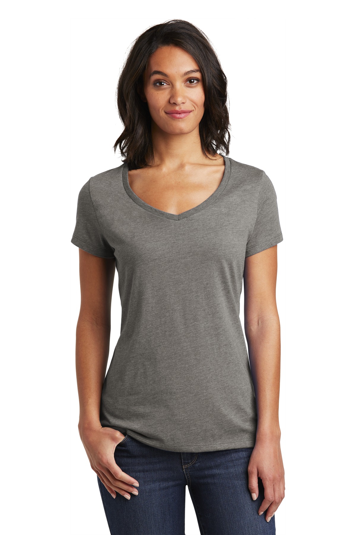 District Women's Very Important Tee V-Neck. DT6503 82