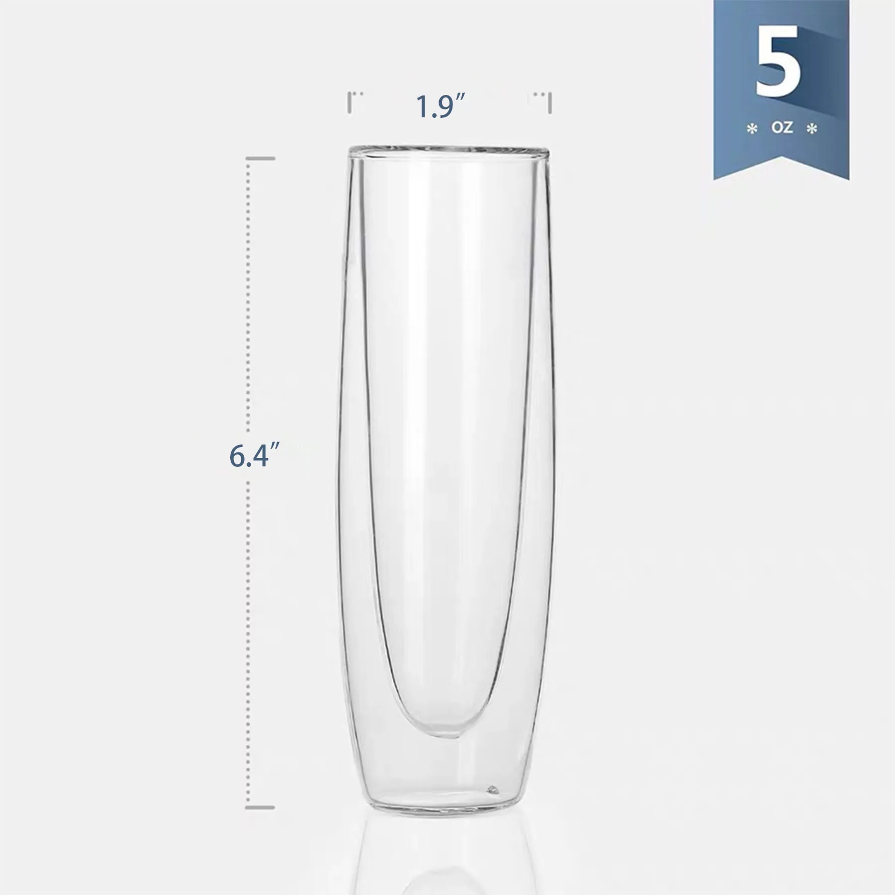 Stemless Double Wall Champagne Glass 3