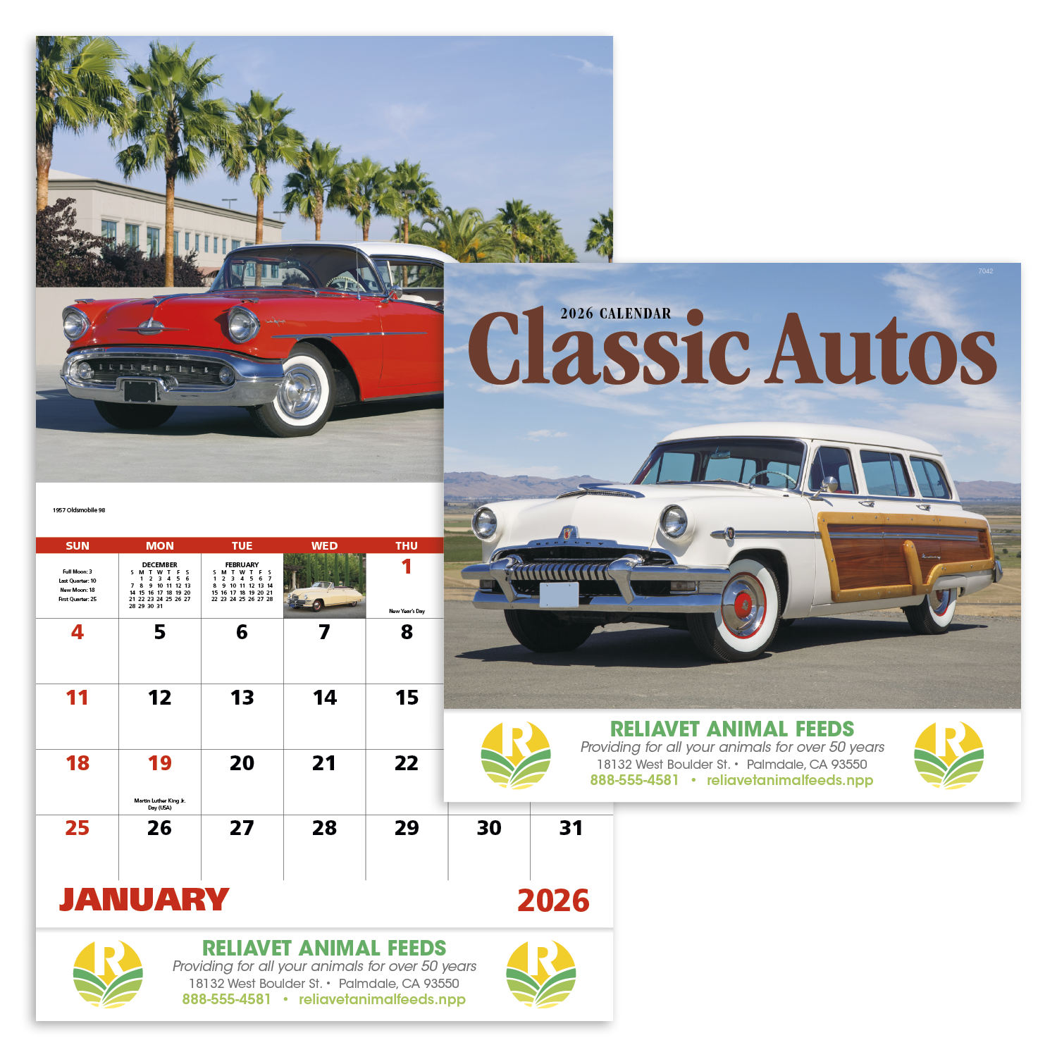 Good Value™ Classic Autos - Stapled Calendar 13