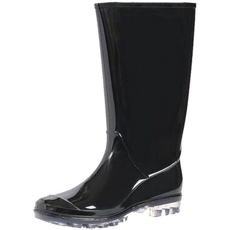 Women's Fashion Rain Boots - Black Sizes S - XL 2