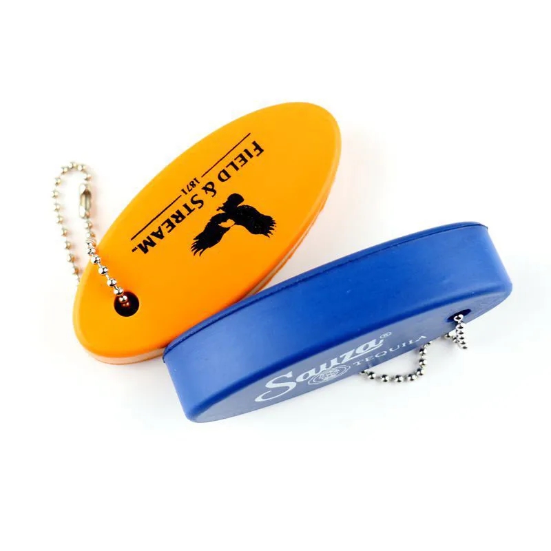 Oval PU Float Keychain 3