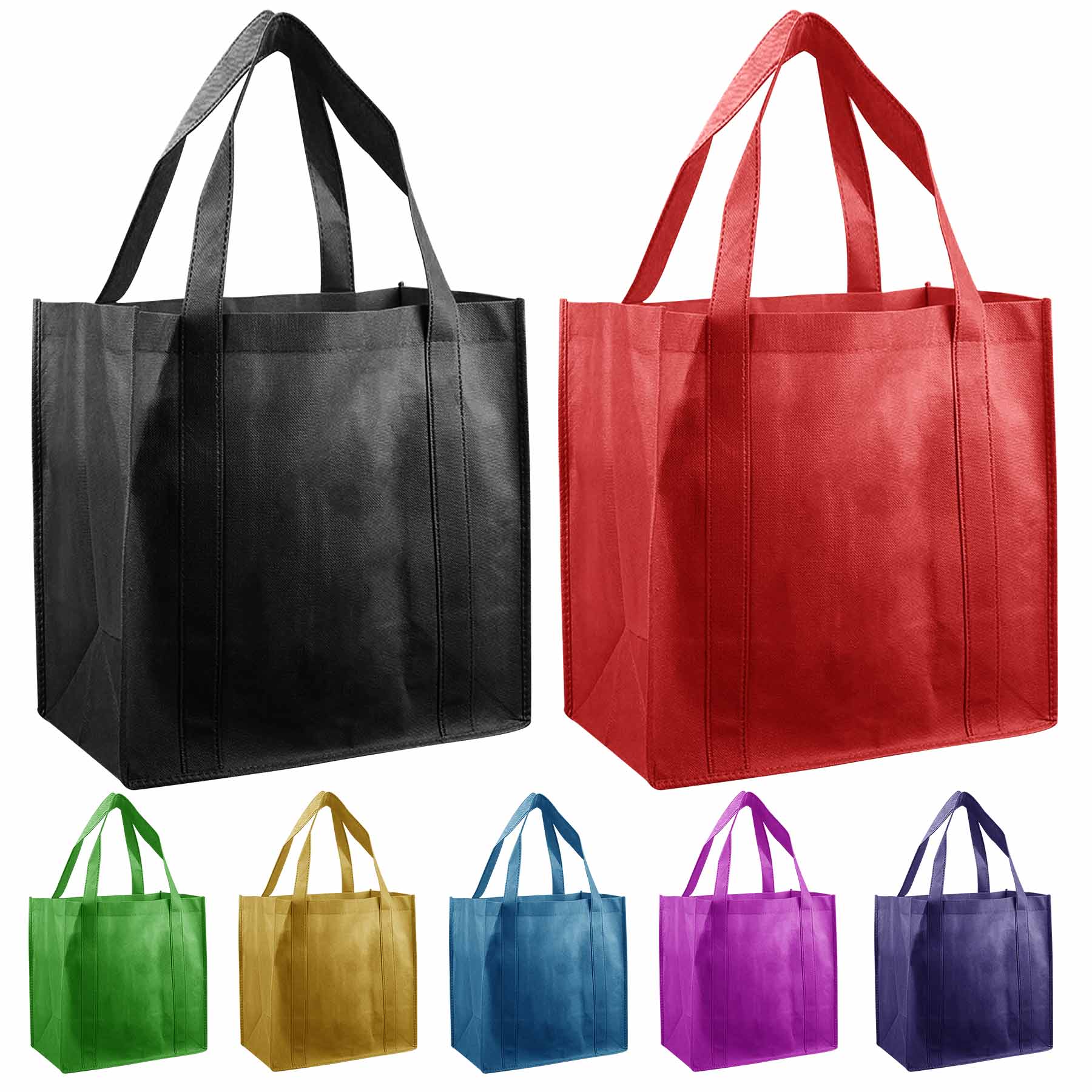 Large Nonwoven Handle Shopping Tank Tote Bags 1