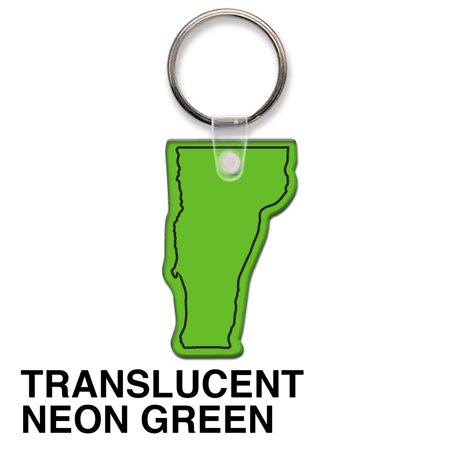 Vermont State Shape Key Tag (Spot Color) 6