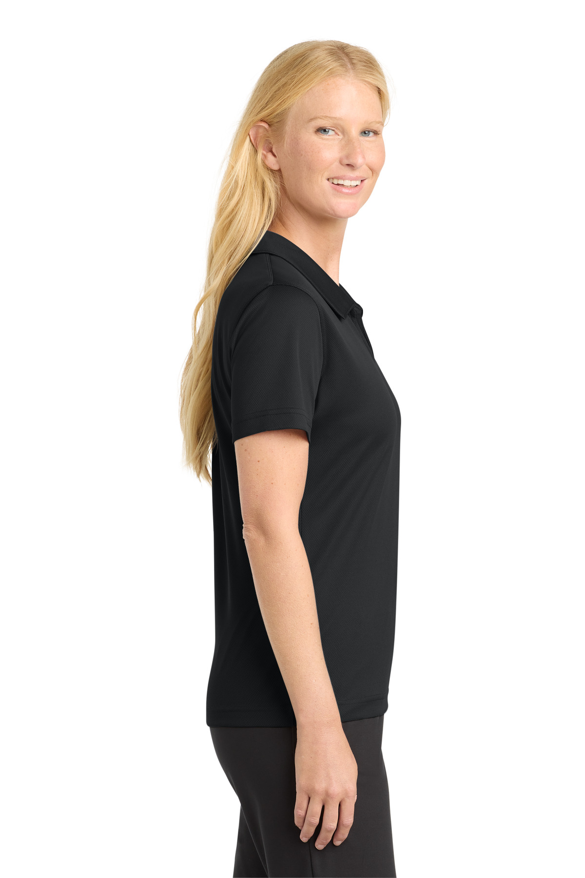 Sport-Tek Women's Dri-Mesh V-Neck Polo. L469 97