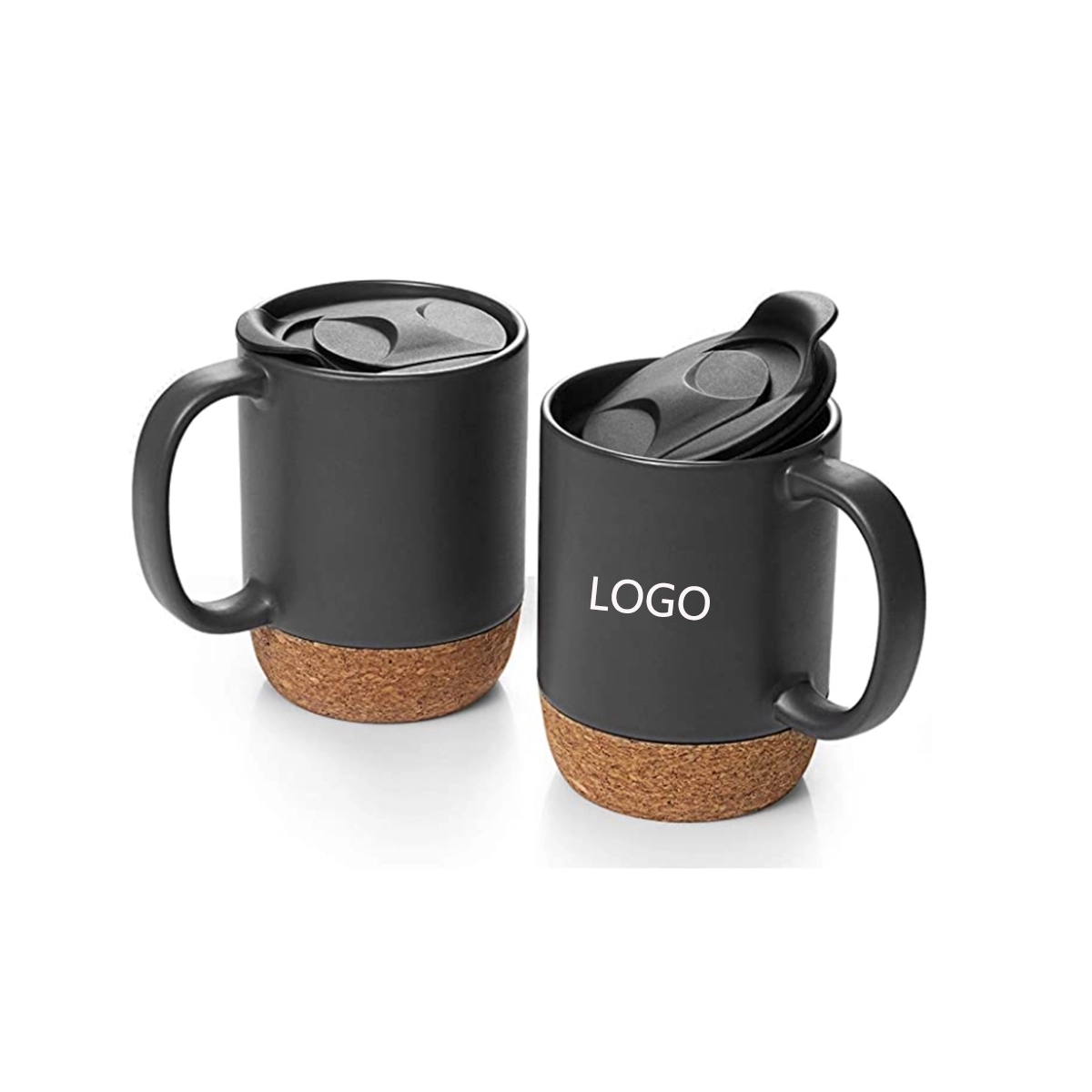 12oz Ceramic Coffee Mug with Cork Bottom 2