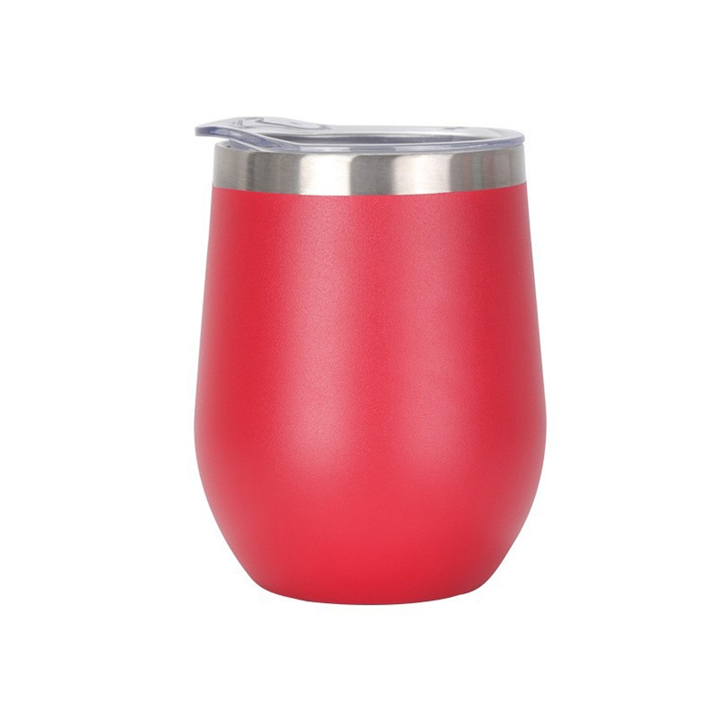 12oz Stainless Steel Wine Tumbler with Lid 4