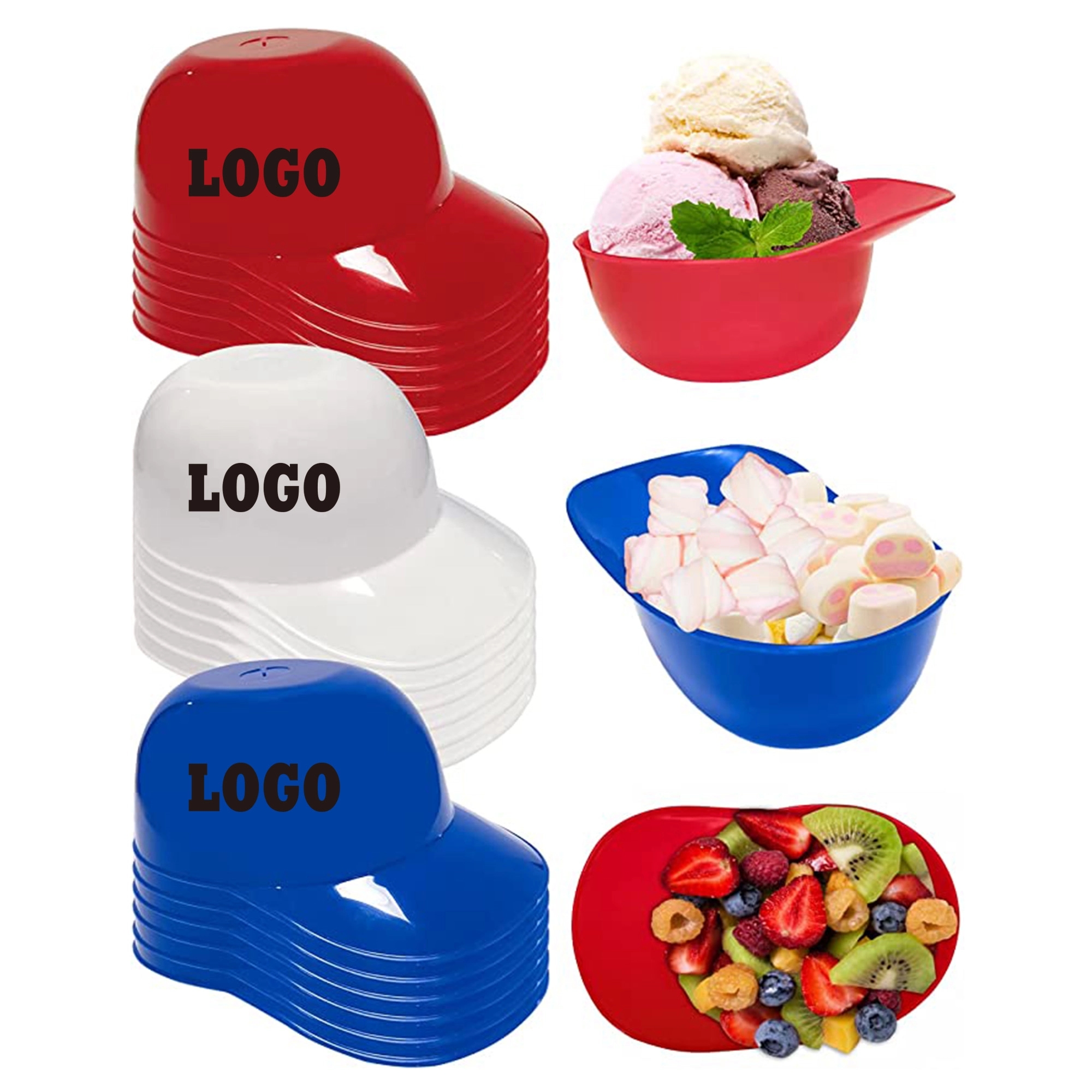 Ice Cream Baseball Helmet Bowls 2