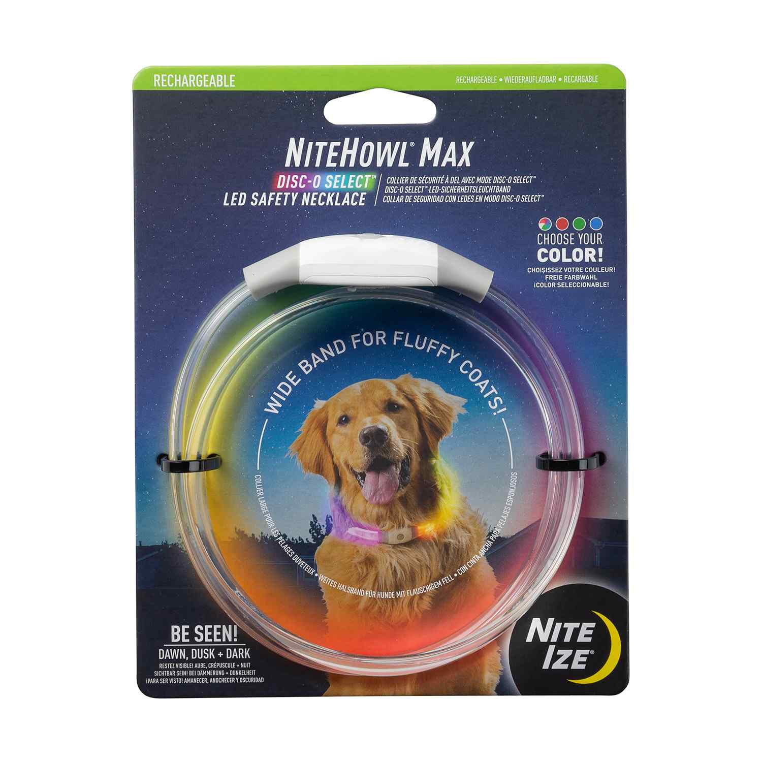 NITE IZE® NITEHOWL® MAX RECHARGEABLE LED SAFETY NECKLACE 3