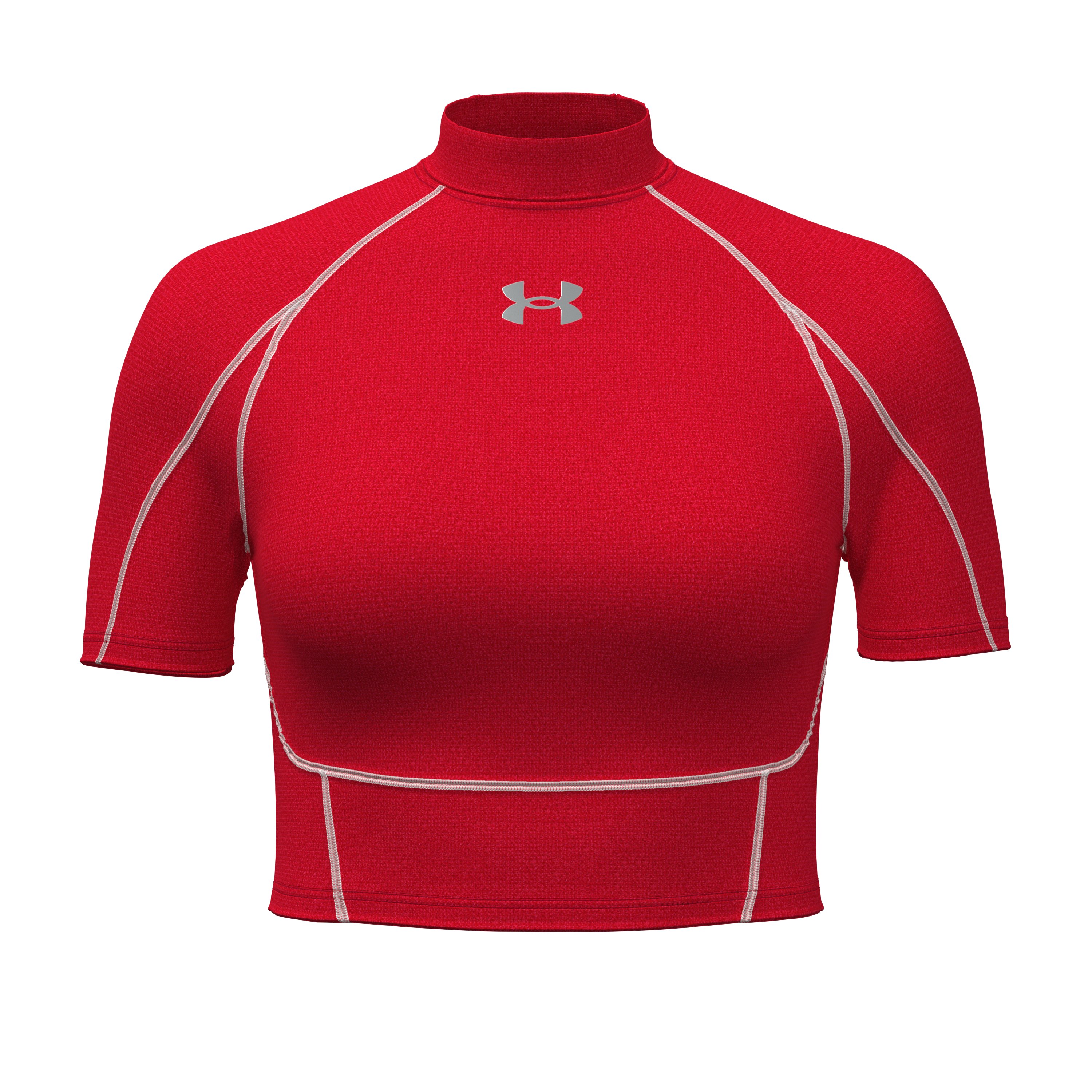 HeatGear Elite Women's Crop Mock Short Sleeve 3