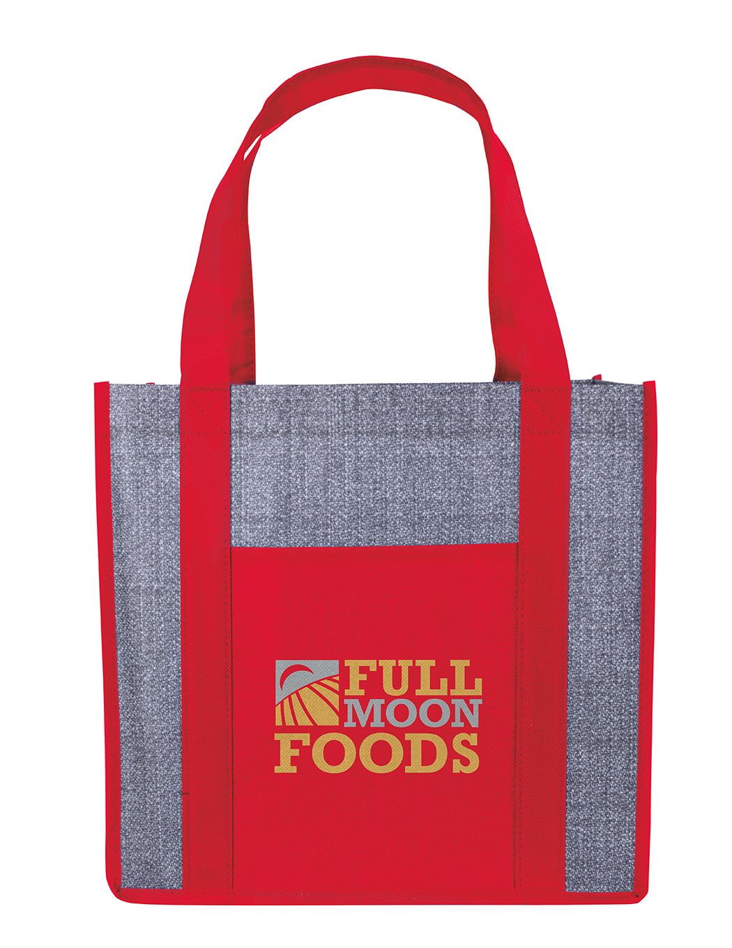 Good Value™ Laminated Heathered Non-Woven Grocery Tote 16