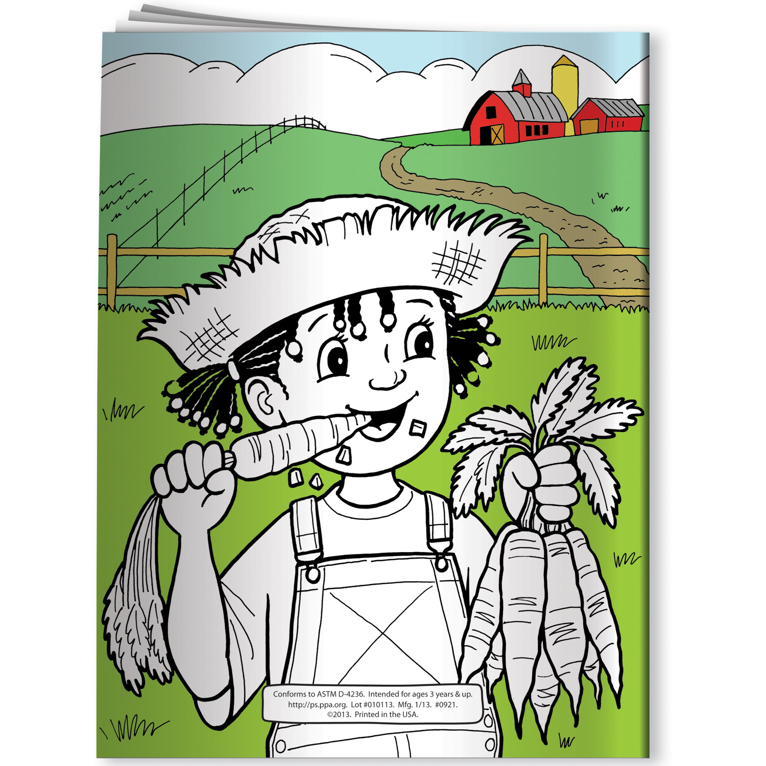 Coloring Book - All About Vegetables with Robbie Rabbit 3
