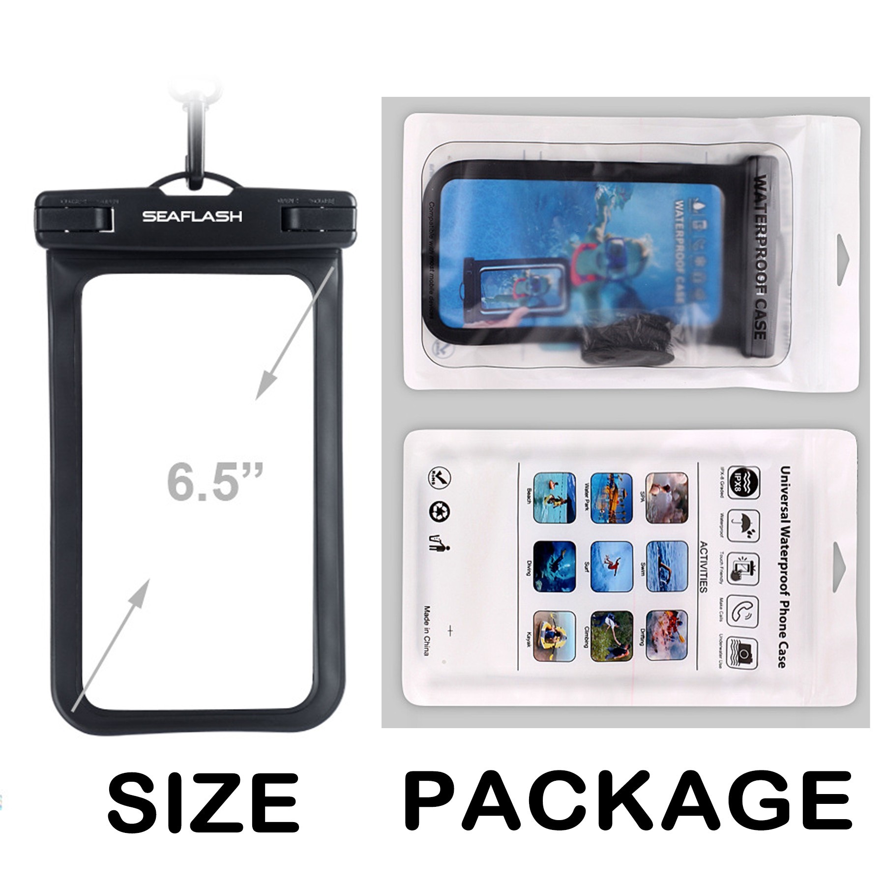 Universal Waterproof Phone Case Cell Phone Dry Bag 2
