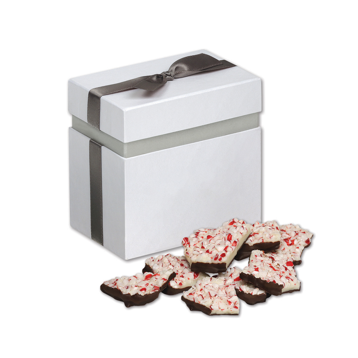 Peppermint Bark in Elegant Treats Gift Box 2