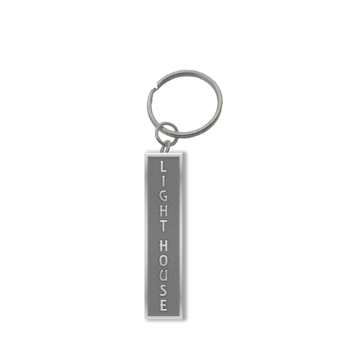 Customized Zinc Alloy Keychain with Shiny Silver Plating 2