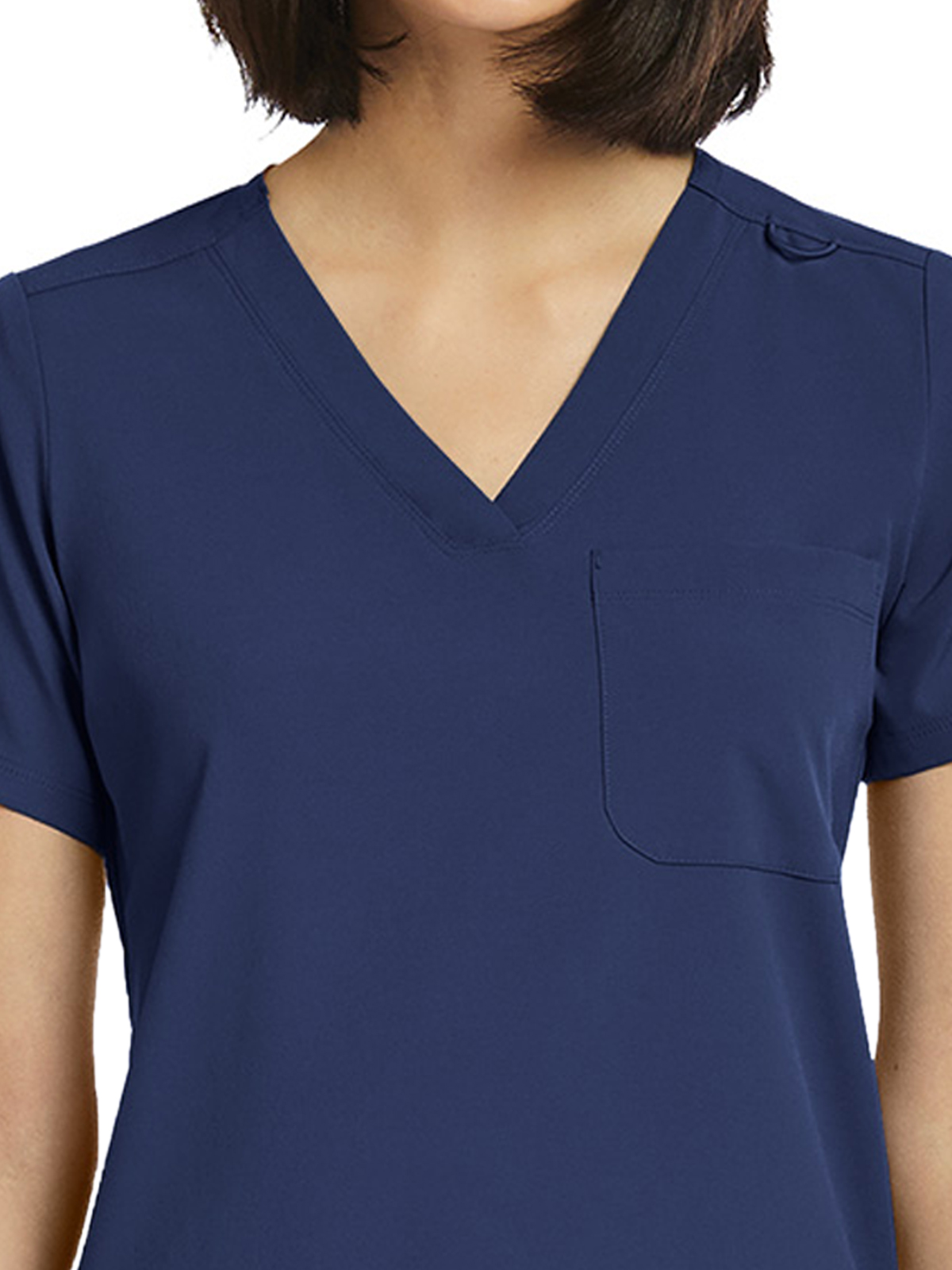ScrubJoy Originals - Women's Fitted One-Pocket V-Neck Top 1