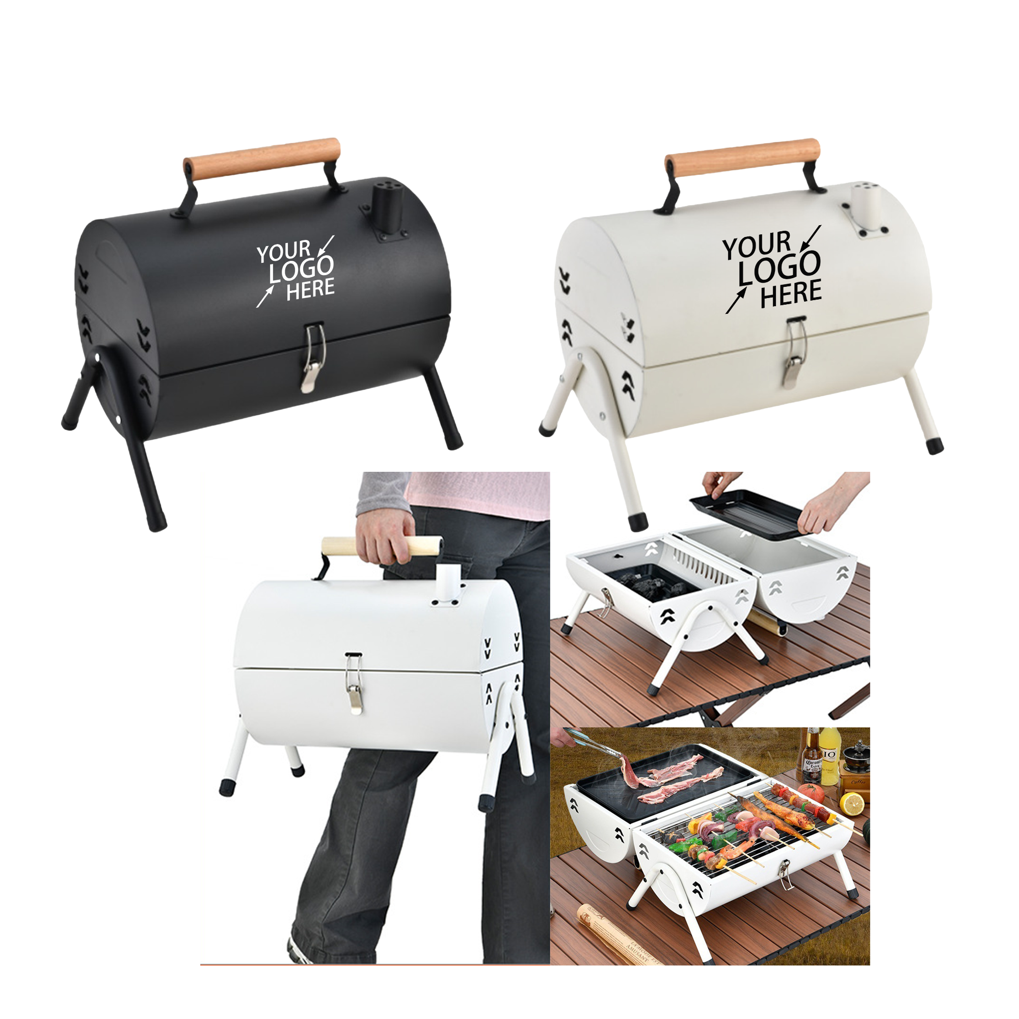 Portable Iron Patio Barbecue Griller 2