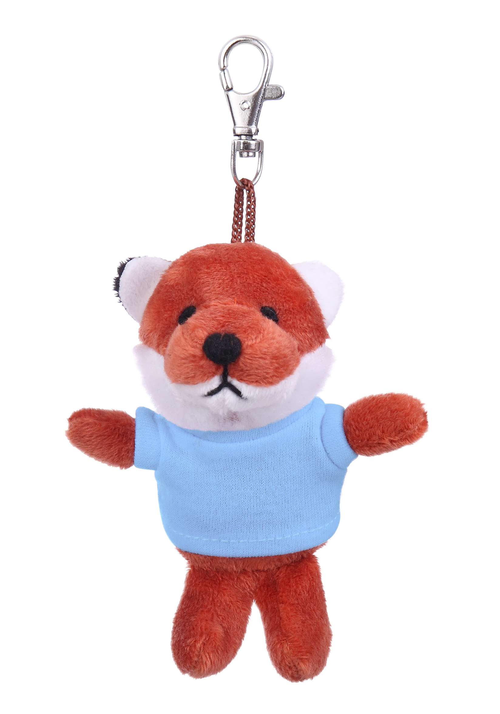 Soft Plush Fox Keychain with Tee