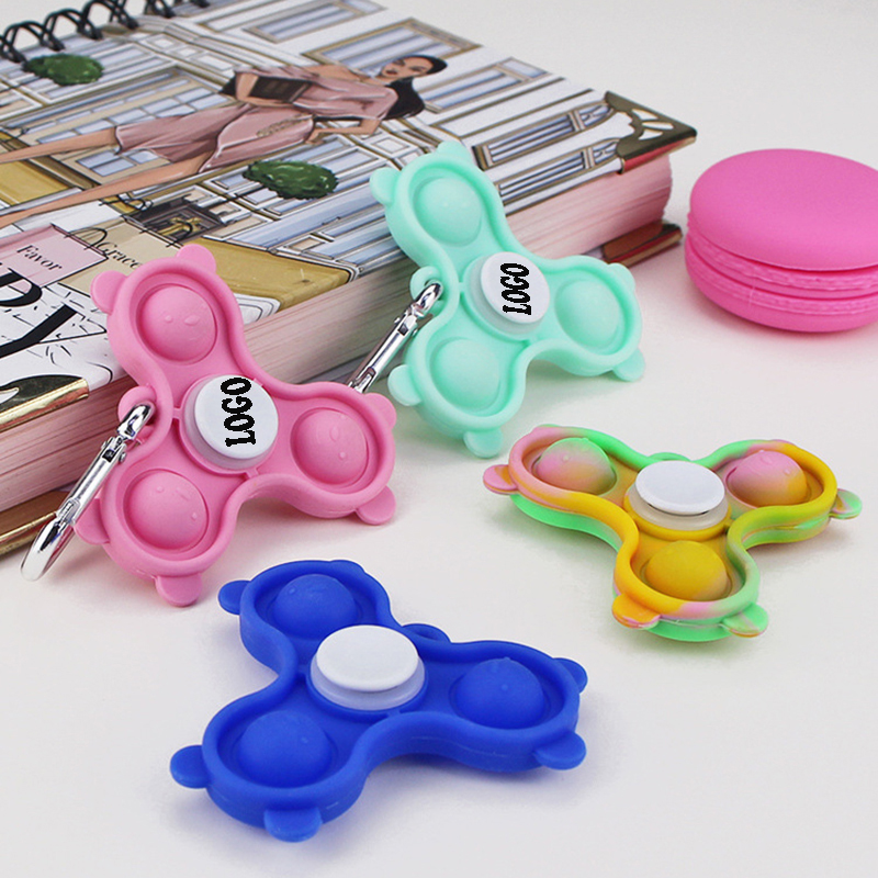 Popper Fidget Finger Spinner keychain 5