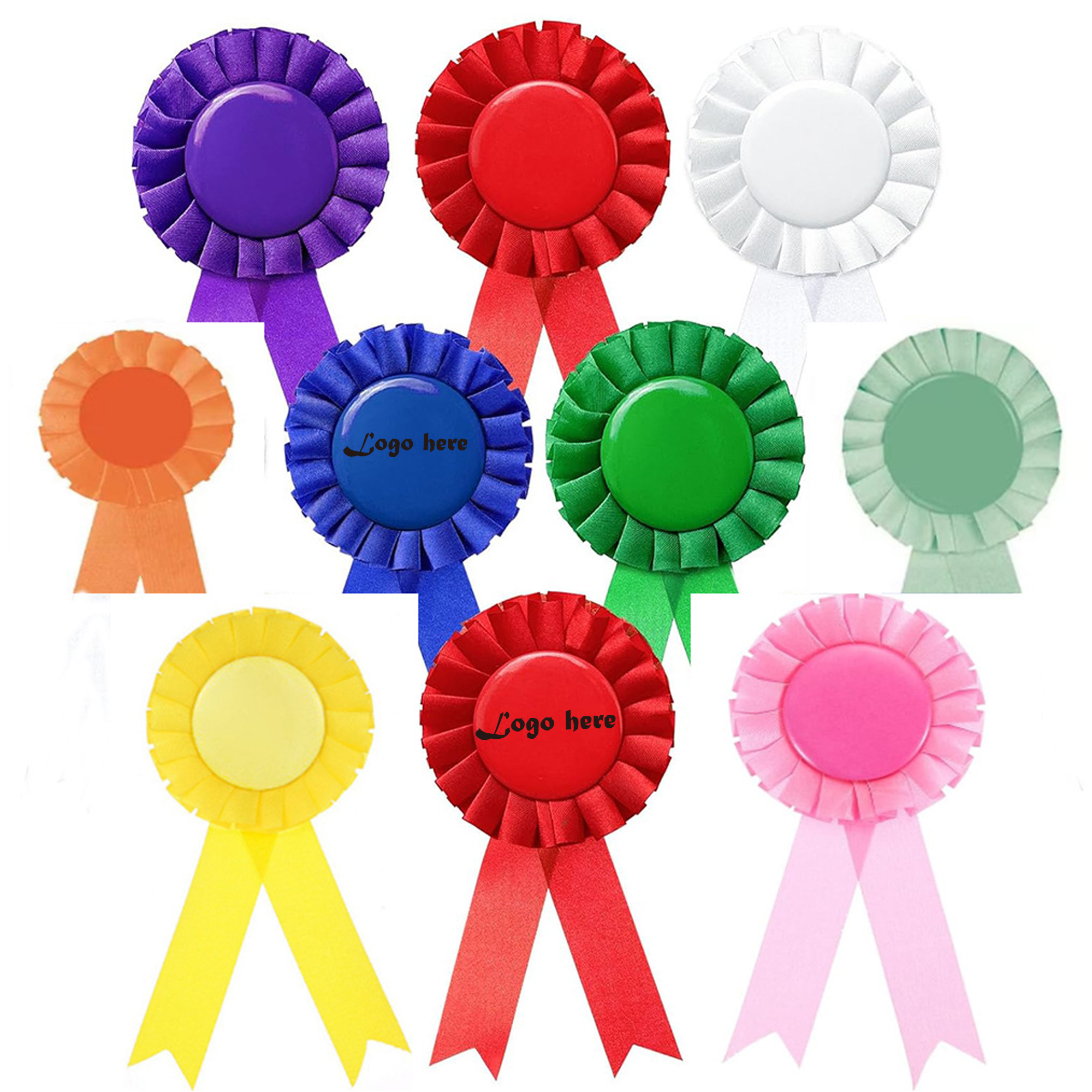 Award Ribbon Rosette Satin Badge 2