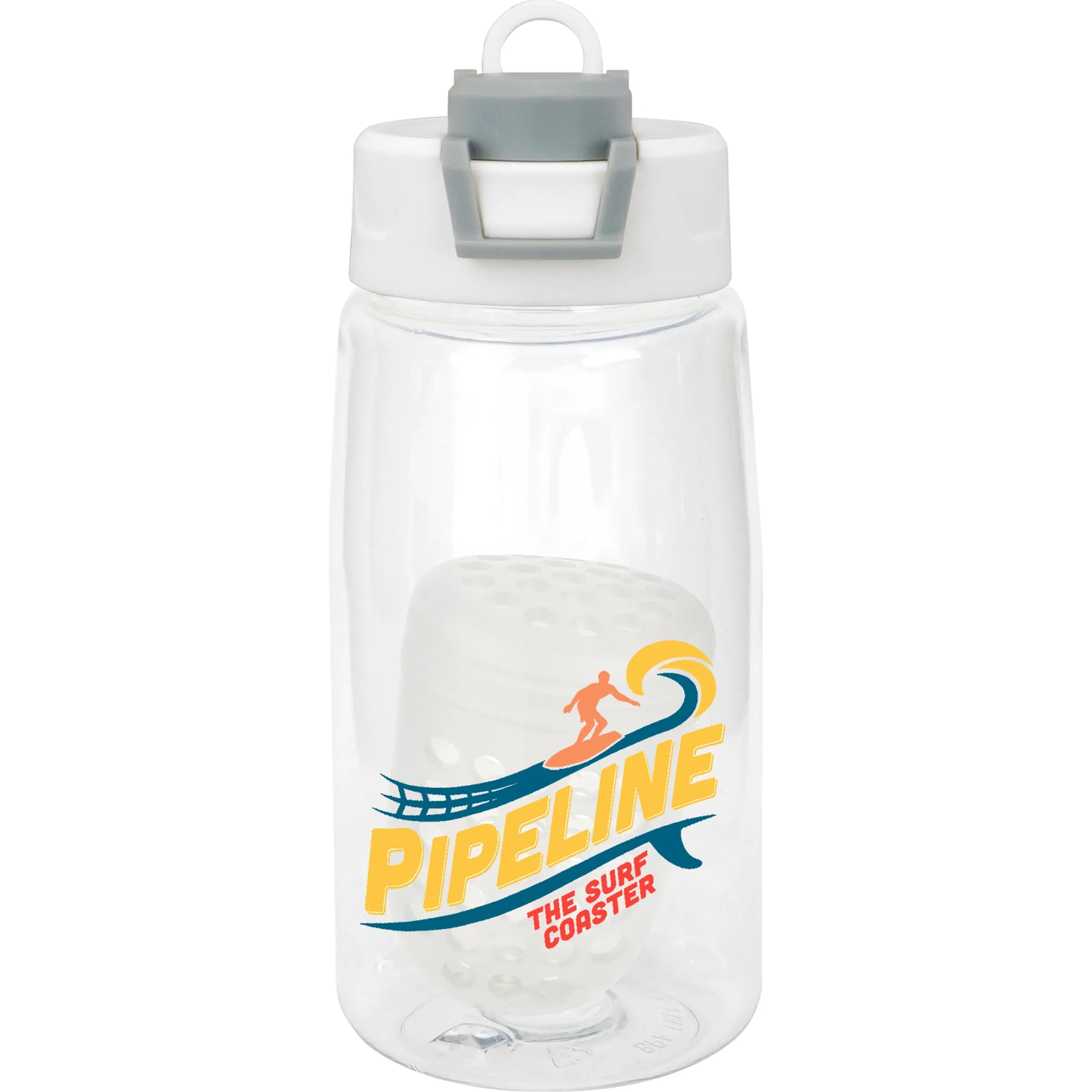 Two Tone Pop Up 18 oz. Recycled Bottle with Floating Infuser 14