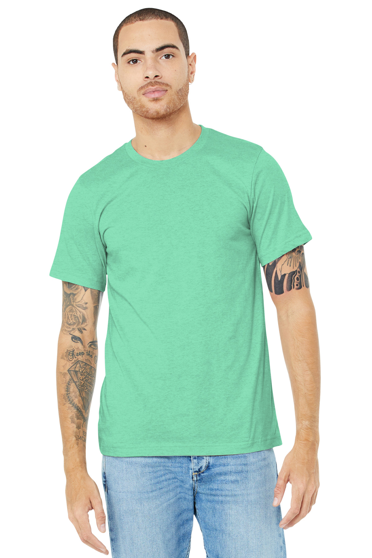 BELLA+CANVAS Unisex Heather CVC Short Sleeve Tee. BC3001CVC 326