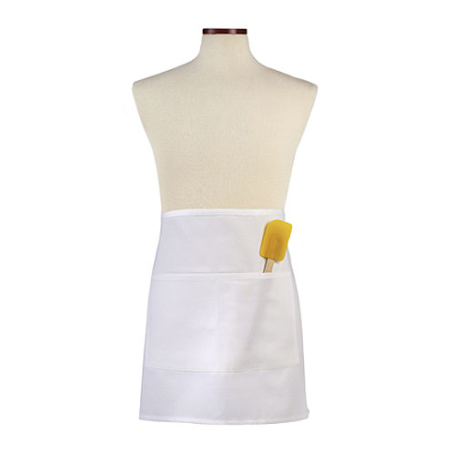 White Half Waist Bistro Apron 1