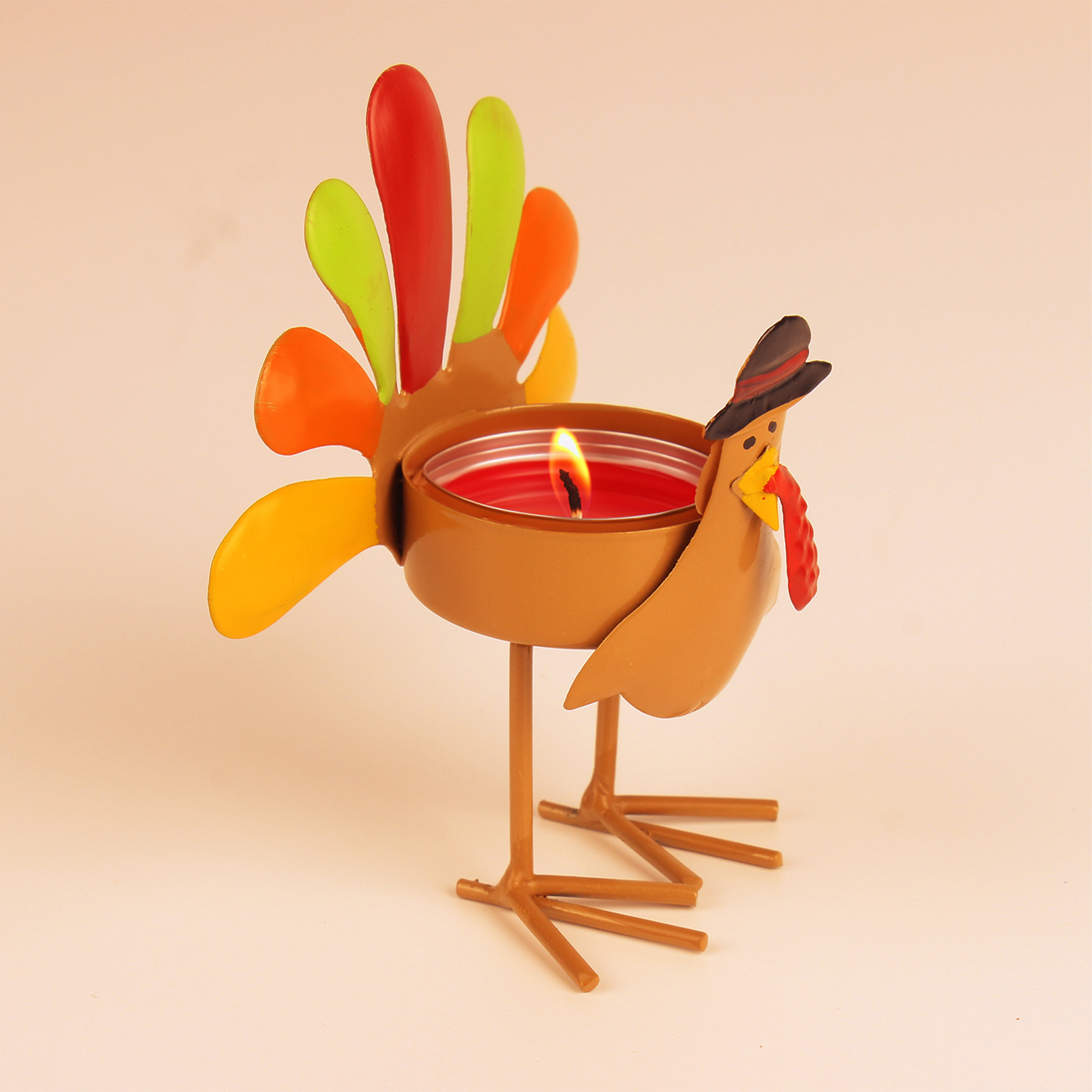 Thanksgiving Turkey Tealight Candle Holder 6