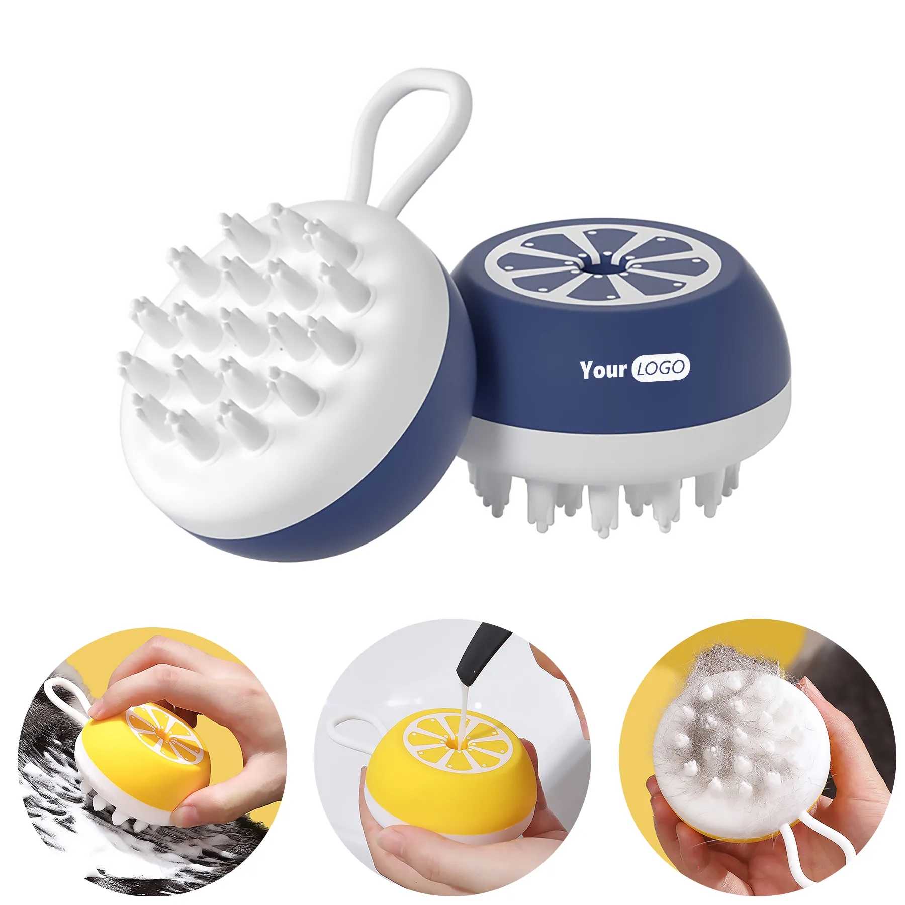 Abs Pet Grooming Cleaning Bath Brush 15