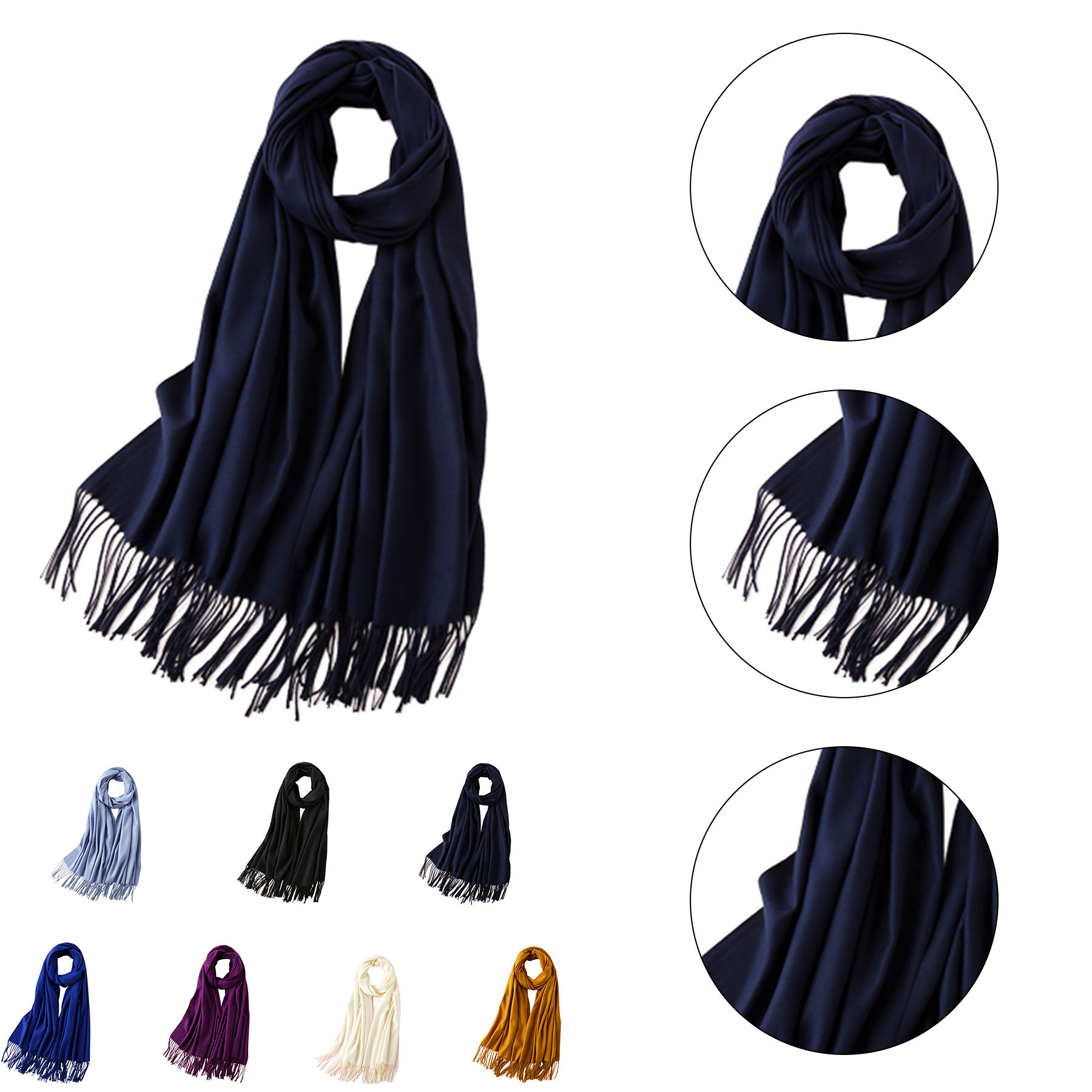 Solid Color Scarf 2