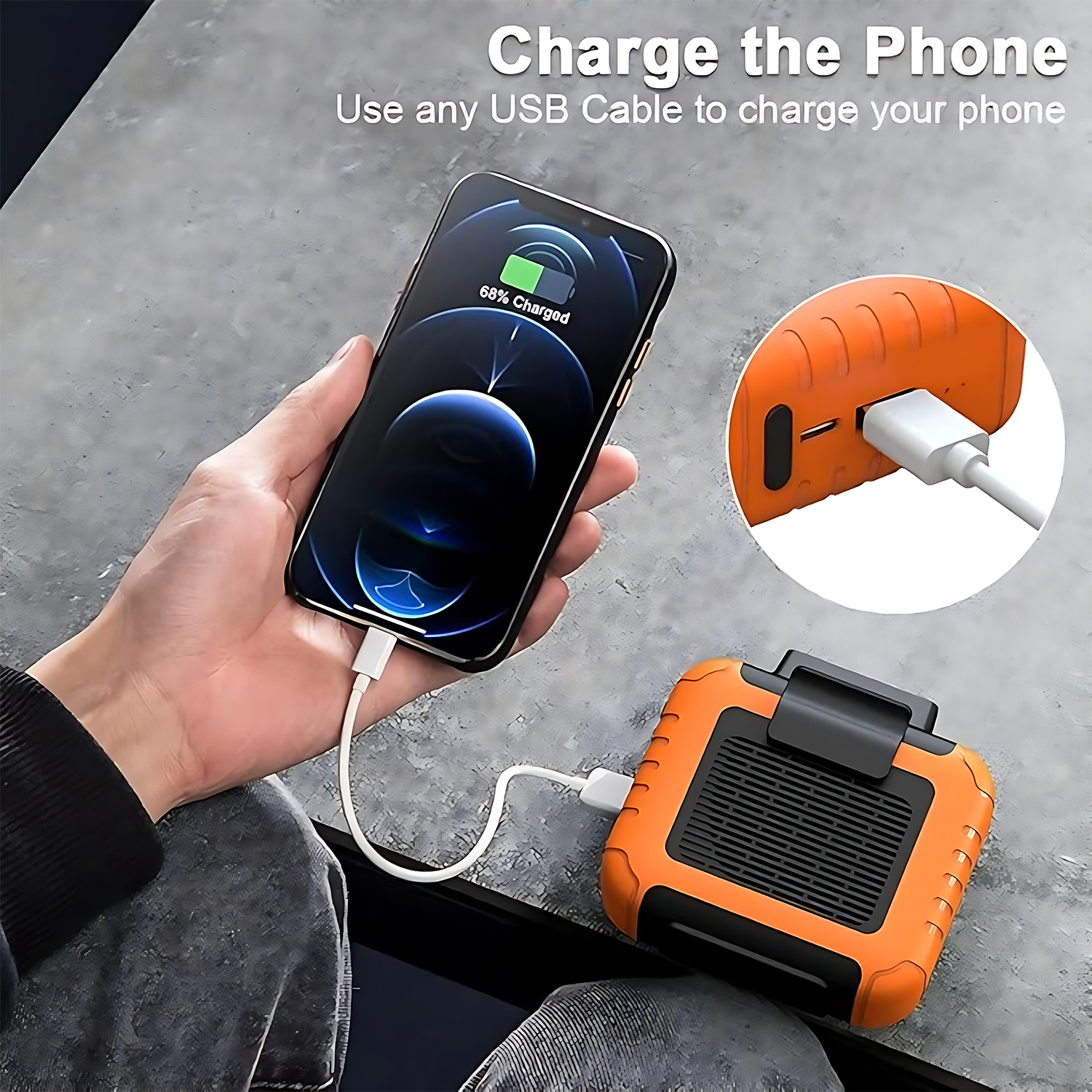 Portable Rechargeable Hanging Waist Fan –Bladeless & Cooling 5