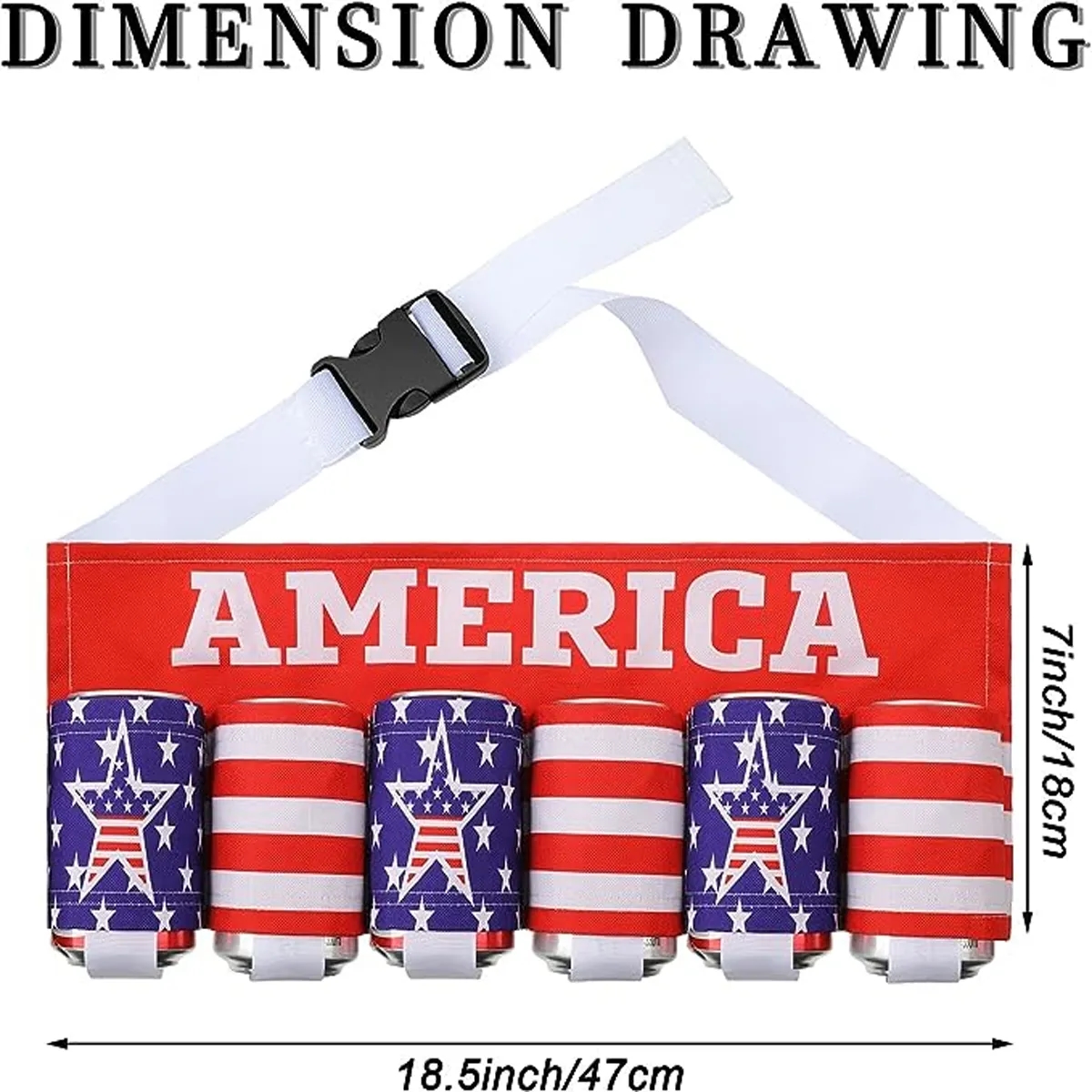 Custom Beverage Holder Beer Belt, custom koozie with logo imprint 2