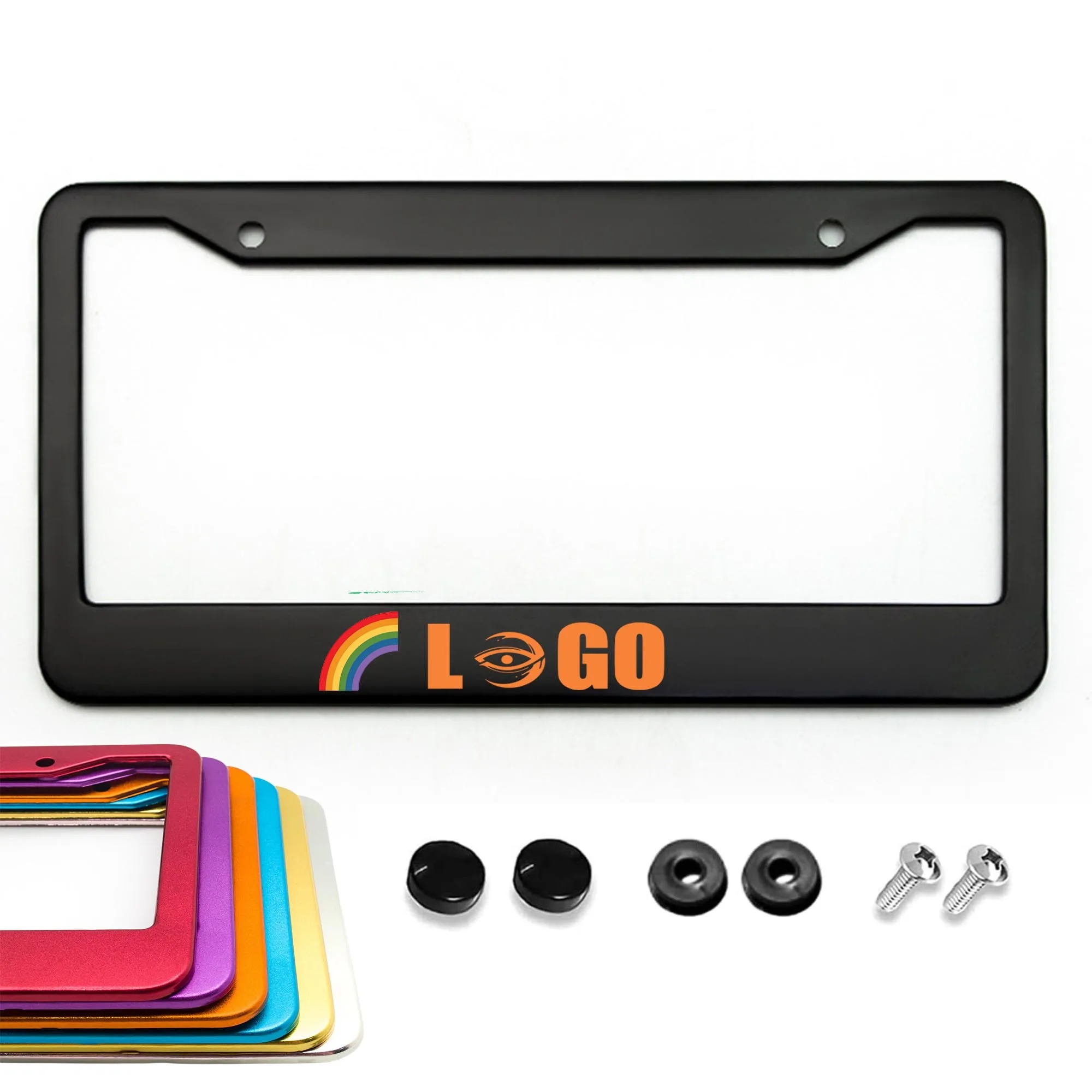 Full-color Alloy License Plate Frame 1