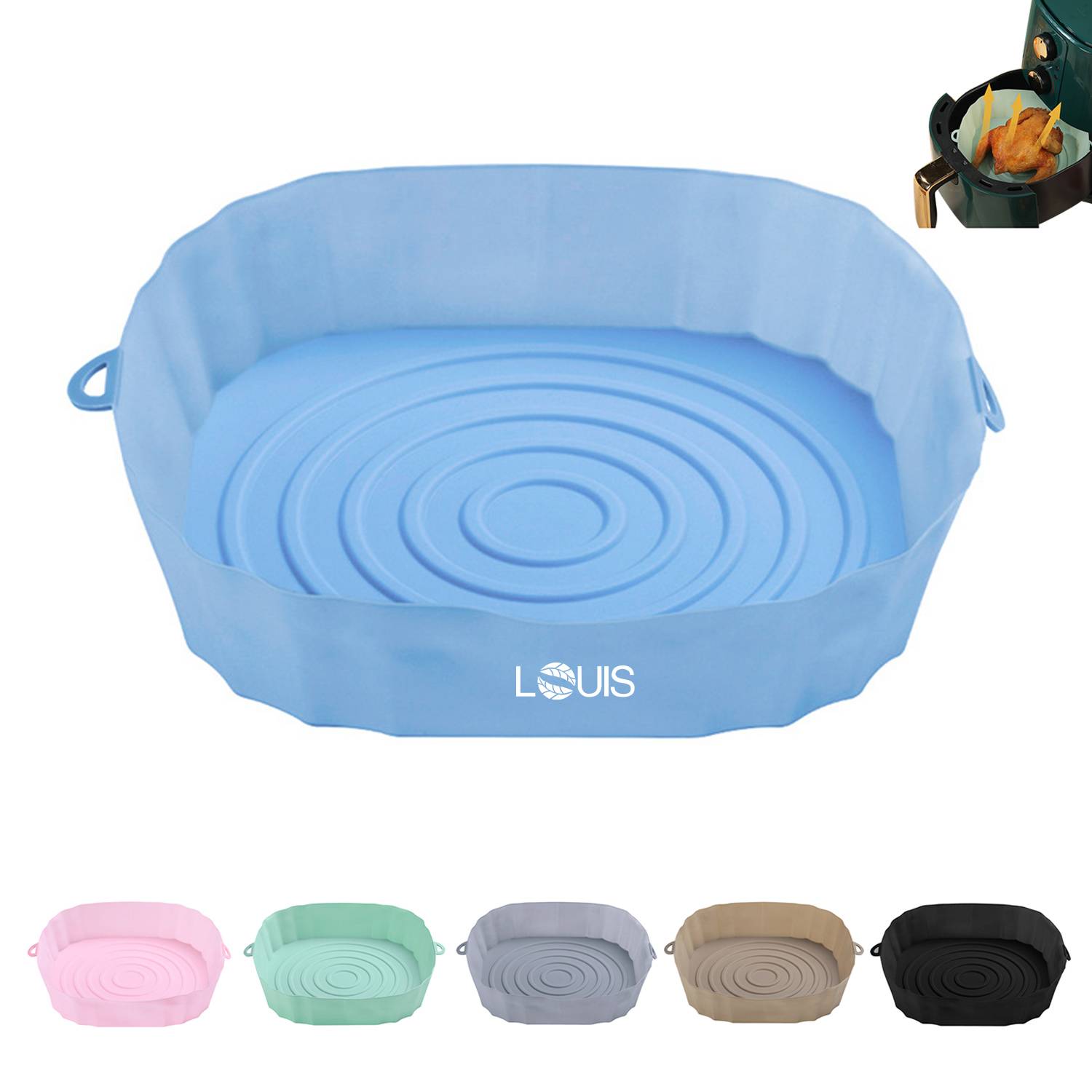 Air Fryer Silicone Baking Tray 9
