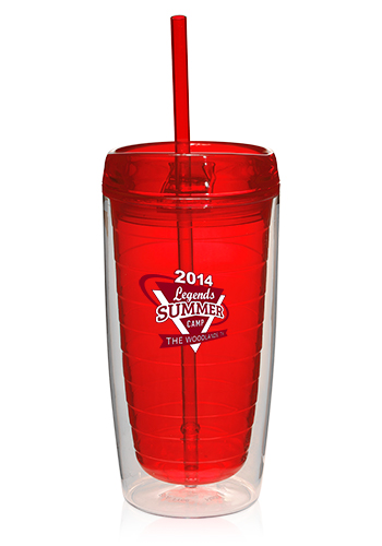 16 oz. Double Wall Tumblers with Straw 17