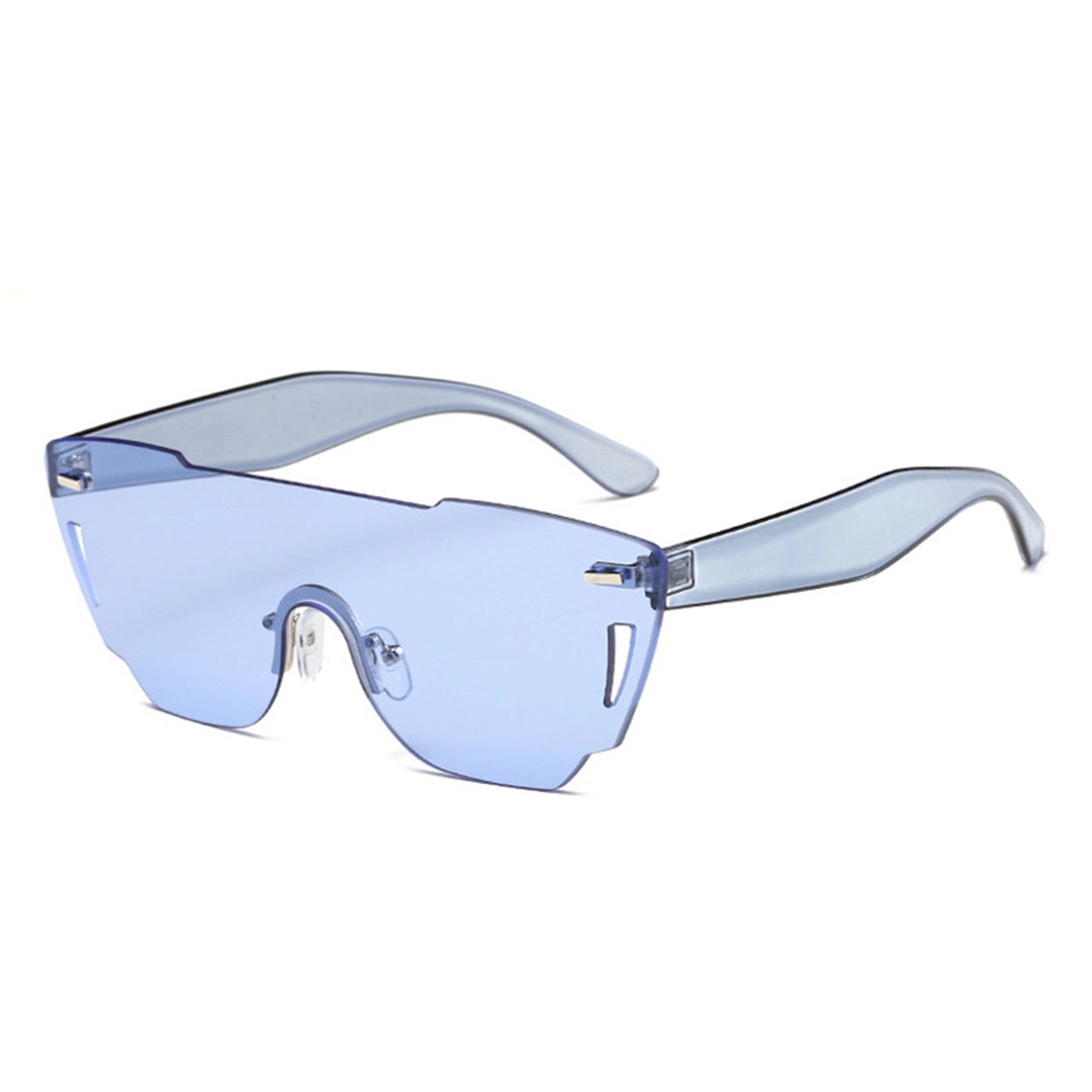 Oversized Rimless Carved Sunglasses 3