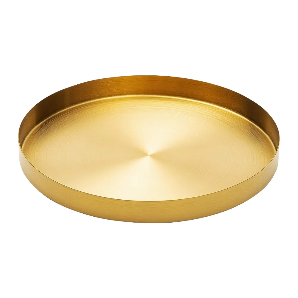 Stainless Steel Gold Serving Tray 4